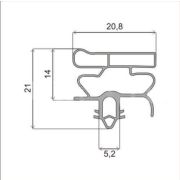 Бирюса-10 (1-кам) в паз/под клин. Размер в*ш 1110*550