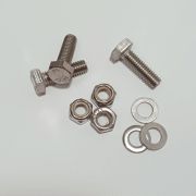 Крепеж крестовины барабана (винт нерж. M6х20 гайкашайба-3шт) универсальный cod025