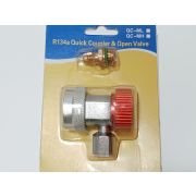 Вентиль быстросъемный QC-17H с вентилем (90 град.) комплект