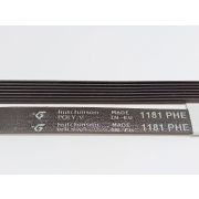 1181 H7 EL Ремень 1181H7 для стиральной машины EL Indesit C00059721 размер +-1124мм