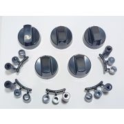 Ручка переключателя мощности черная универсальная (5шт.) для бытовых плит