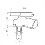 Уплотнитель Bosch в паз 58*115