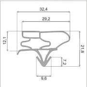 Уплотнитель двери холодильника LG 4987JJ2002N 450*950